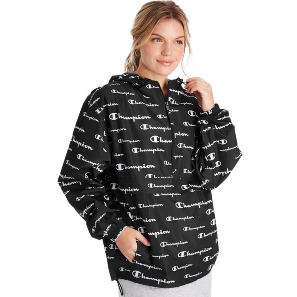 Black & White Champion Windbreaker